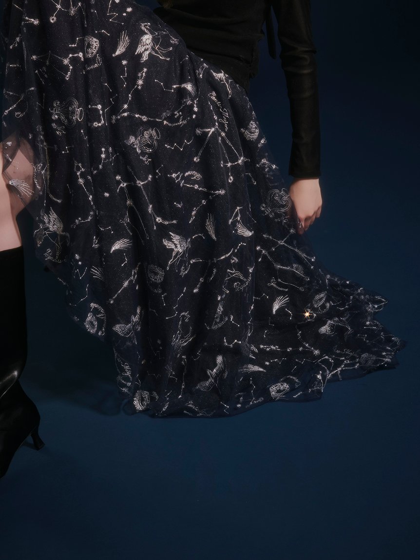 FRAY I.D｜エトワールエンブロイダリーチュールスカート | Rakuten