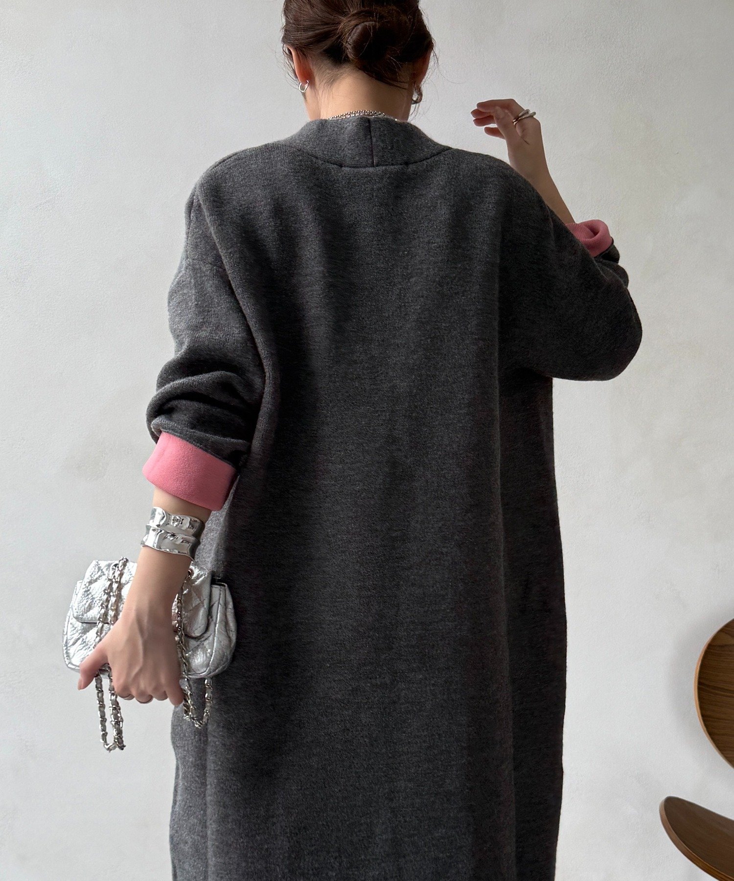 DOUDOU｜ダブルフェイスニットガウン | Rakuten Fashion(楽天