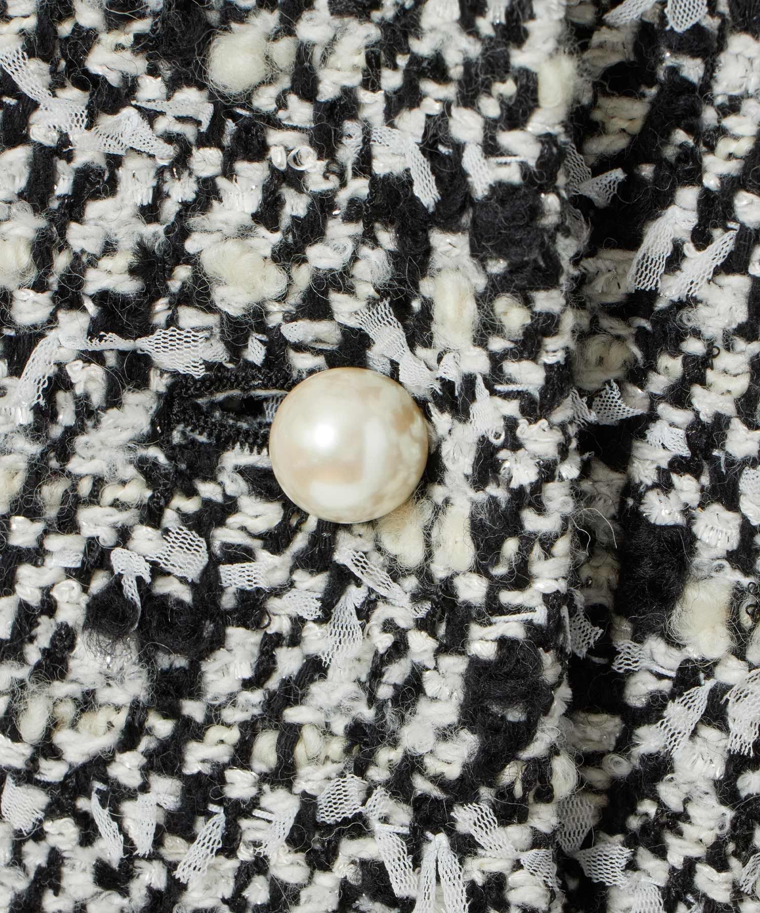 ANAYI｜【セットアップ対応商品】モノトーンリボンツイードコート