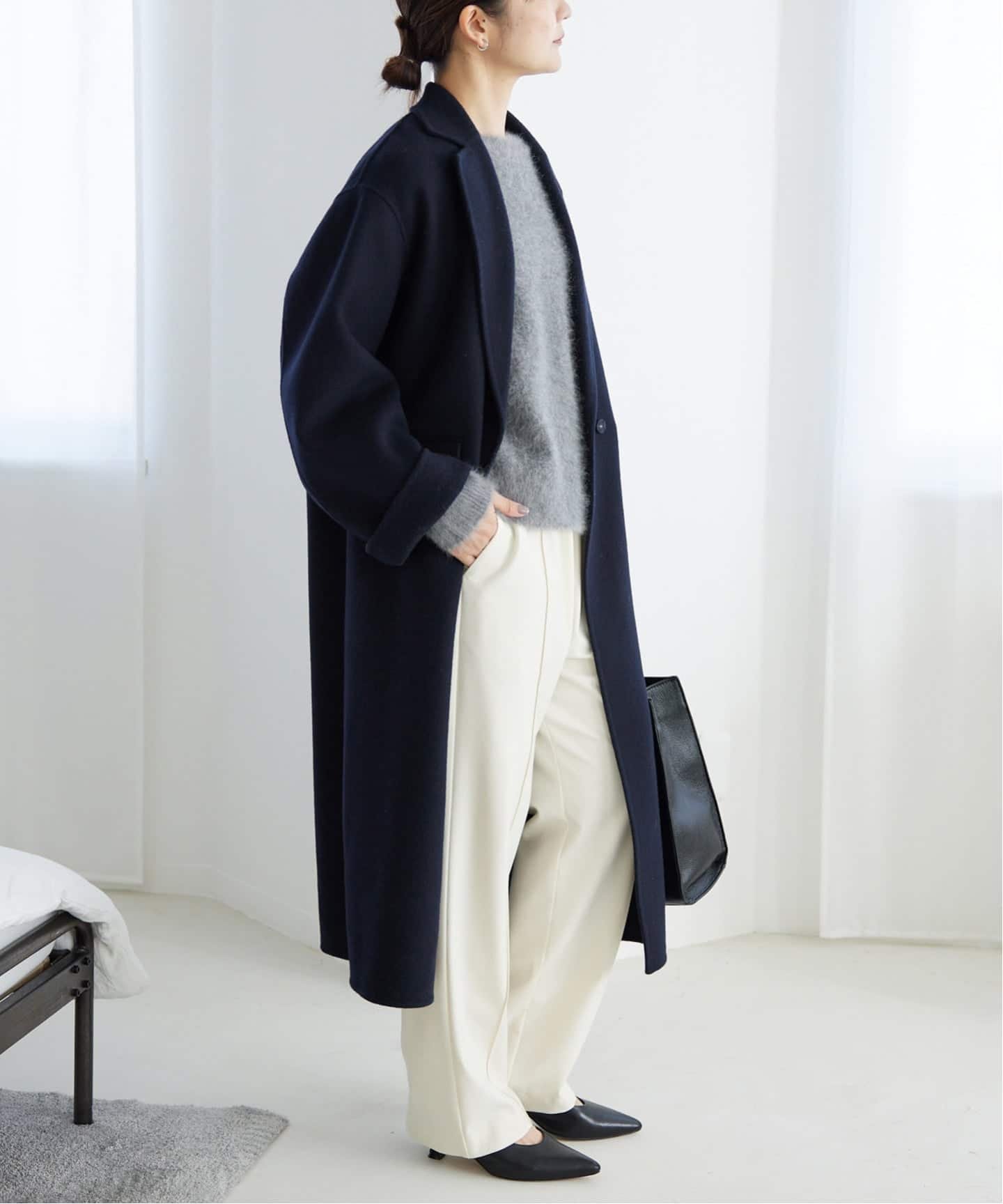 SLOBE IENA｜《追加》souple woolダブルフェイスチェスターコート