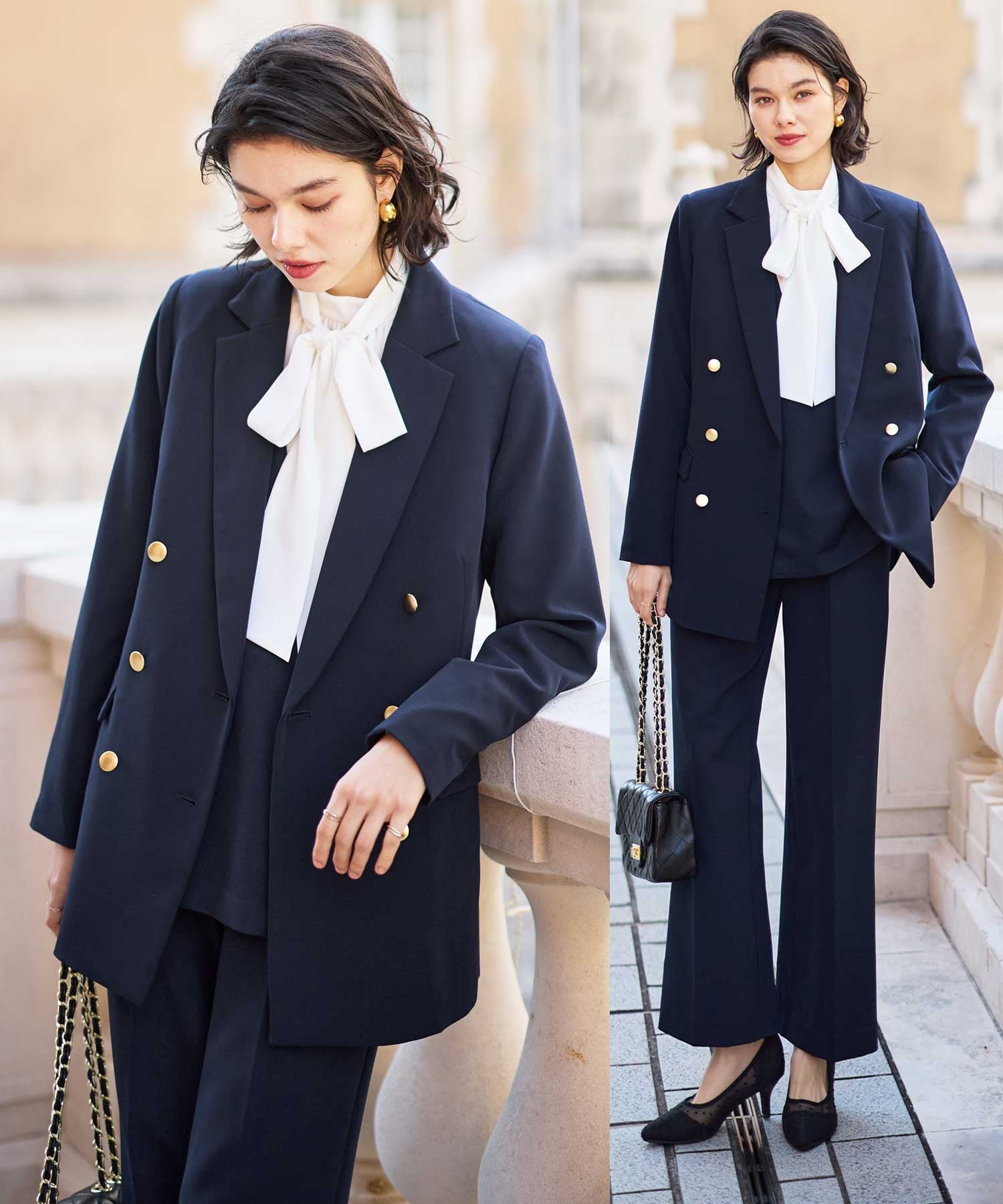 GeeRA｜【3点】着回しベスト&ジャケットセットスーツ | Rakuten