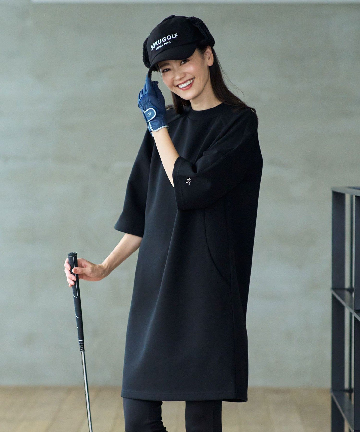 23区GOLF｜【WOMEN】きれいめ ジャージー ワンピース 体型カバー 動き