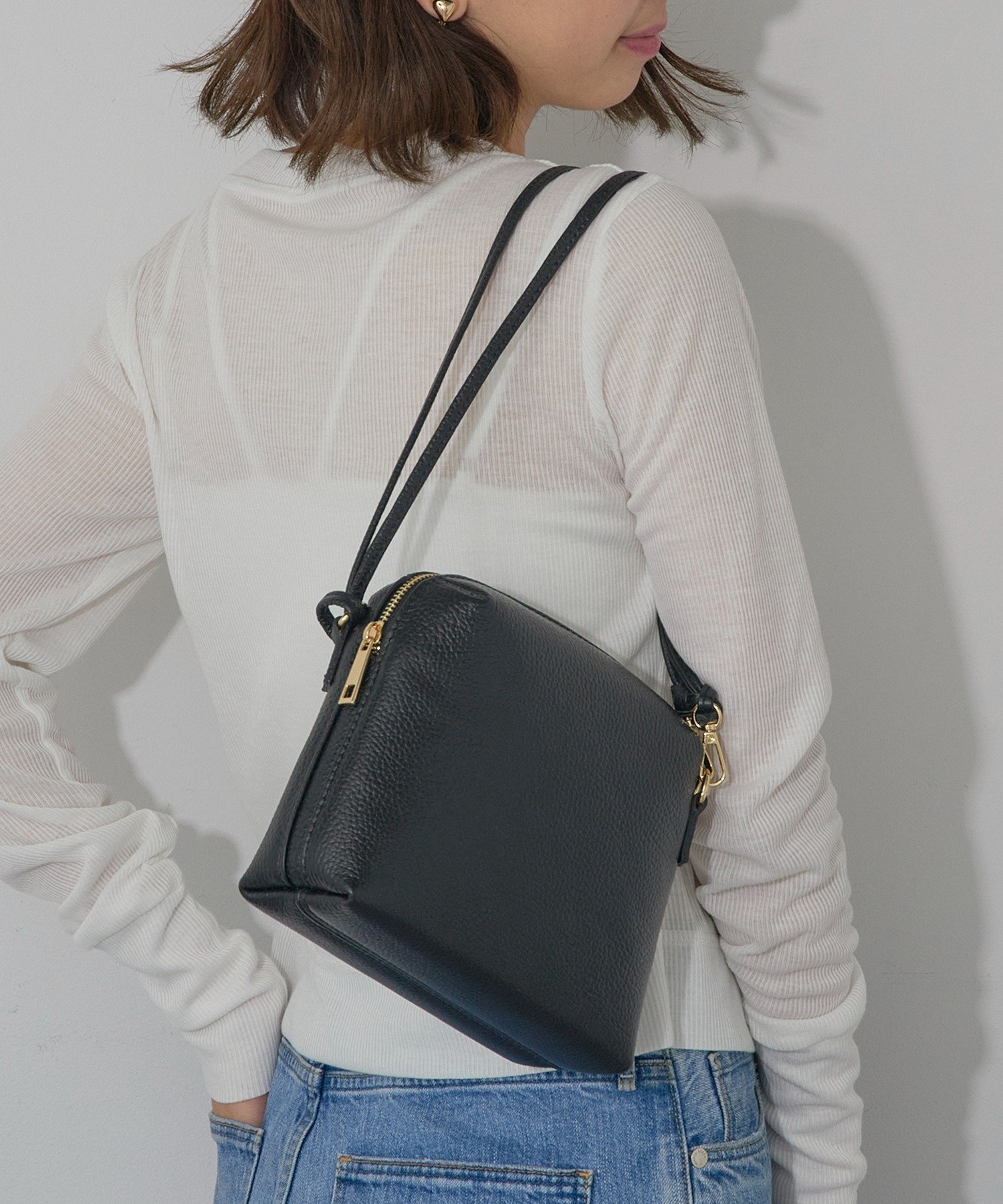 SETUP7｜AULENTTI/カウレザーショルダーバッグ DOLLARO(M&E) DI-3616