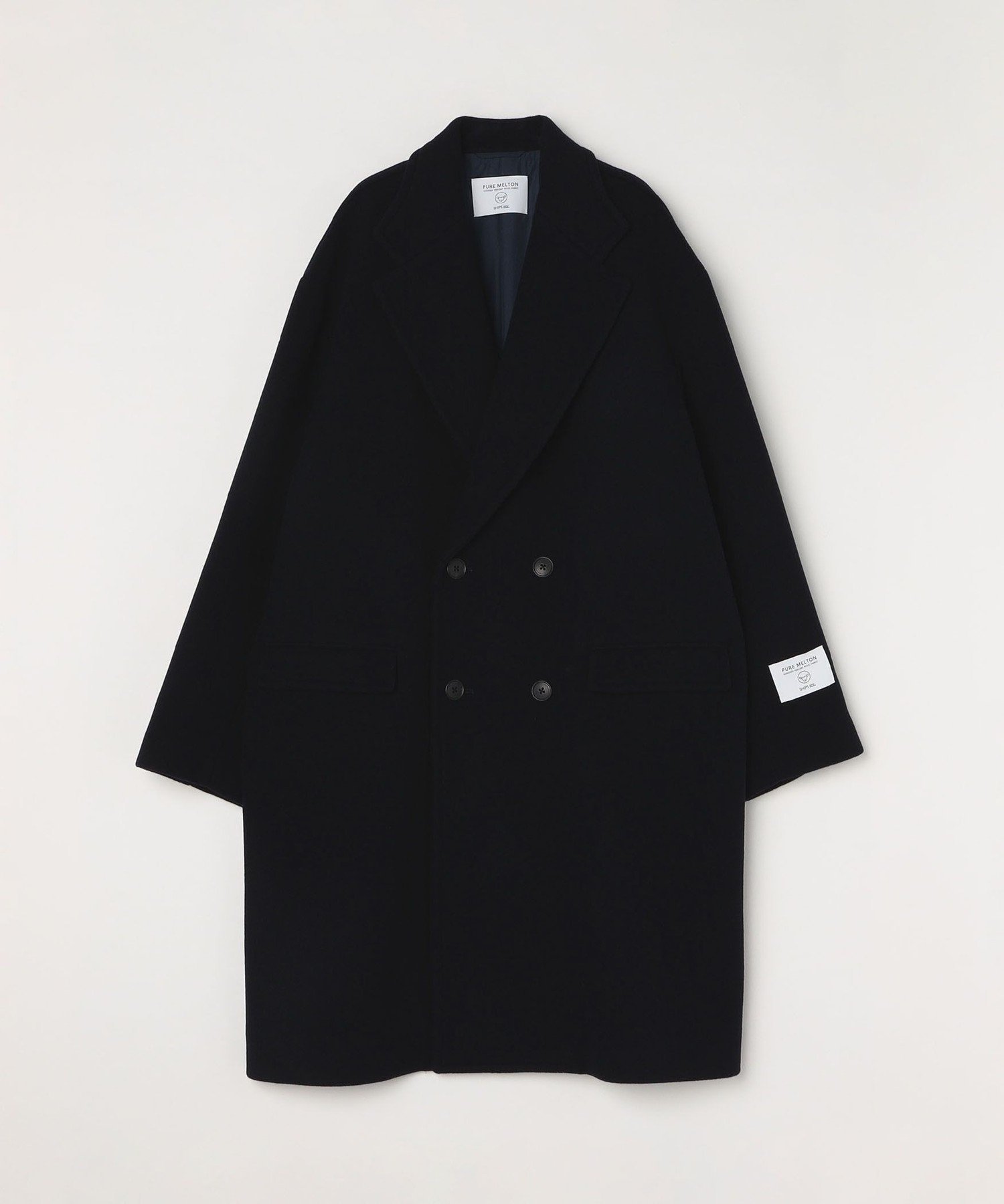 SHIPS｜SHIPS any: PURE WOOL MELTON ダブル チェスターコート