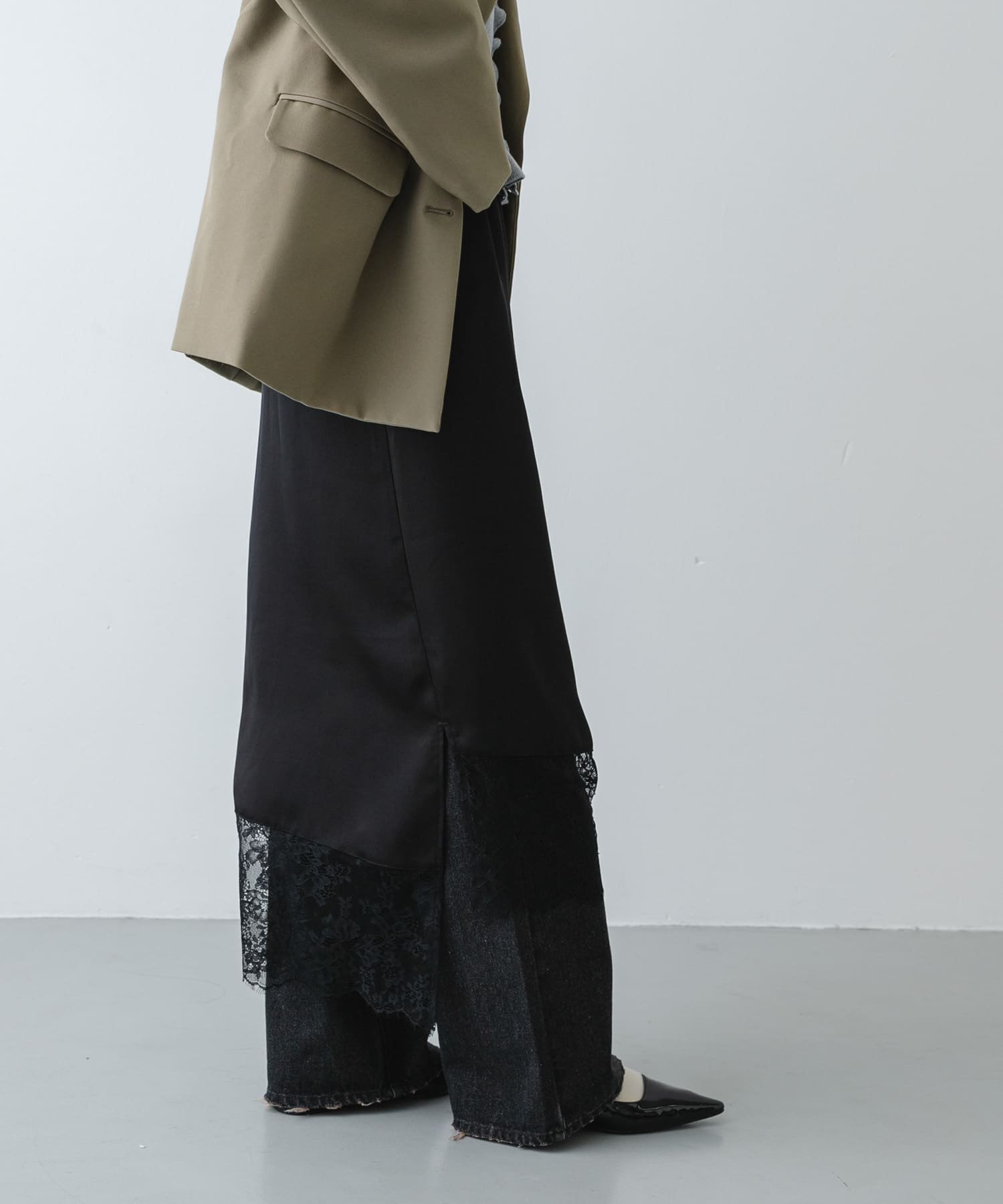 SENSE OF PLACE｜アシメレースヘムスカート | Rakuten Fashion(楽天