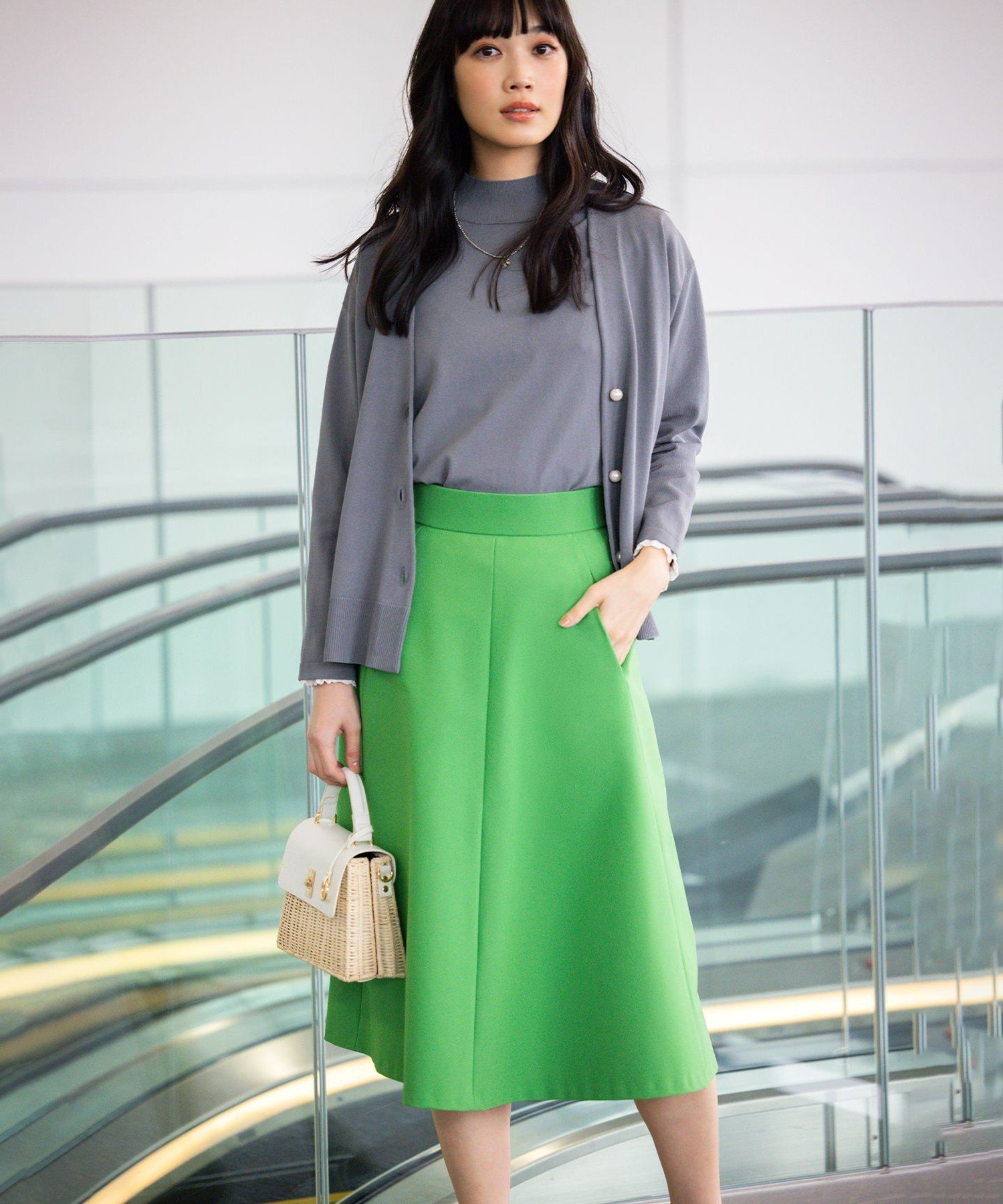 組曲｜【洗える・シワになりにくい】GEMINI フレアスカート | Rakuten