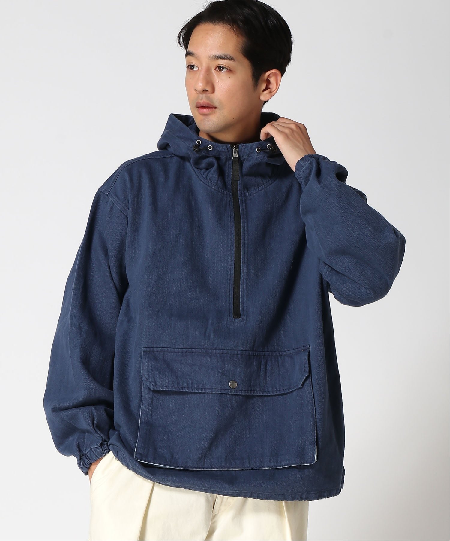 楽天市場】アノラック パーカー（カラーネイビー）（メンズ