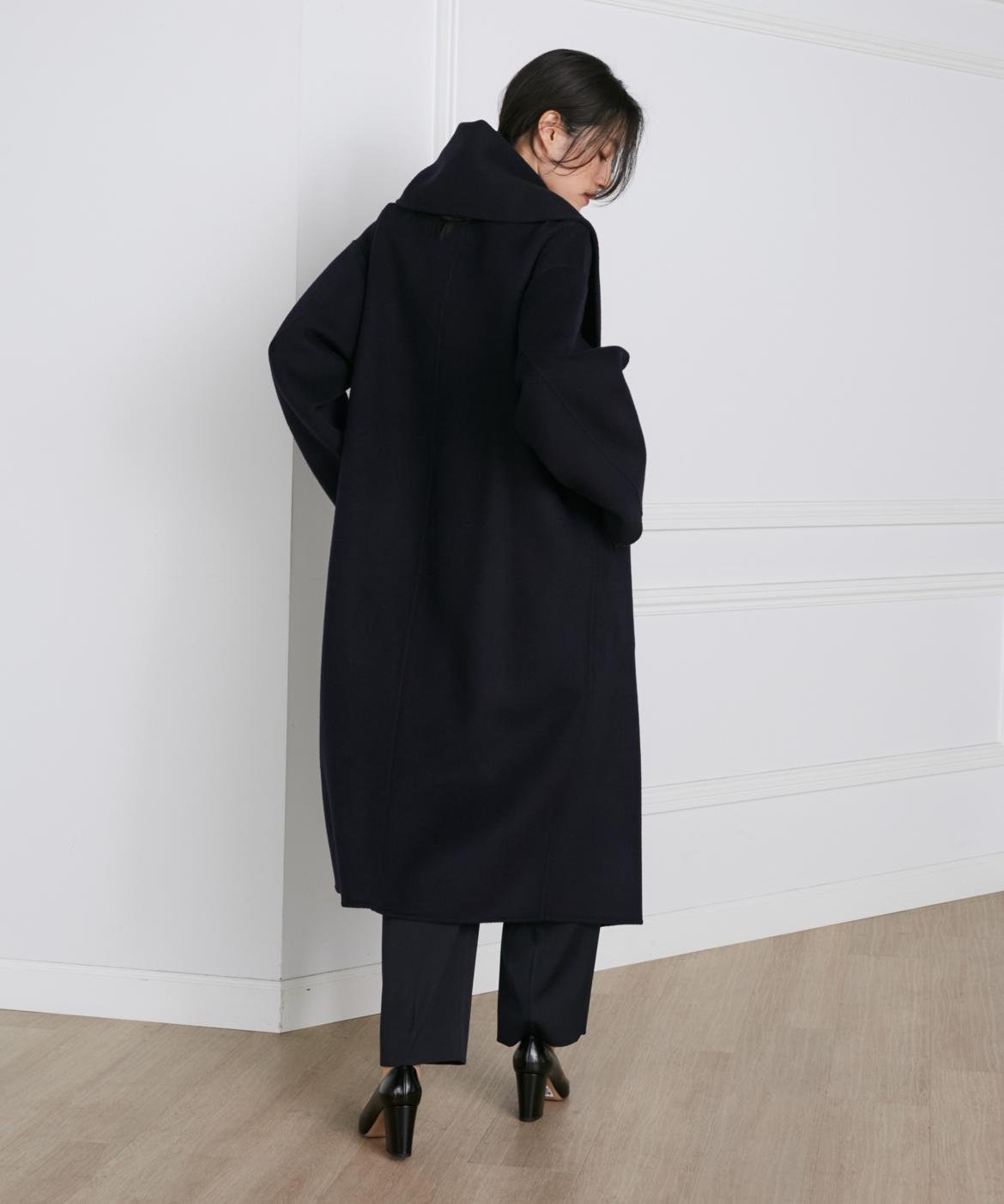 INED｜ストール風ラップリバーコート《la veille by SUPERIOR CLOSET