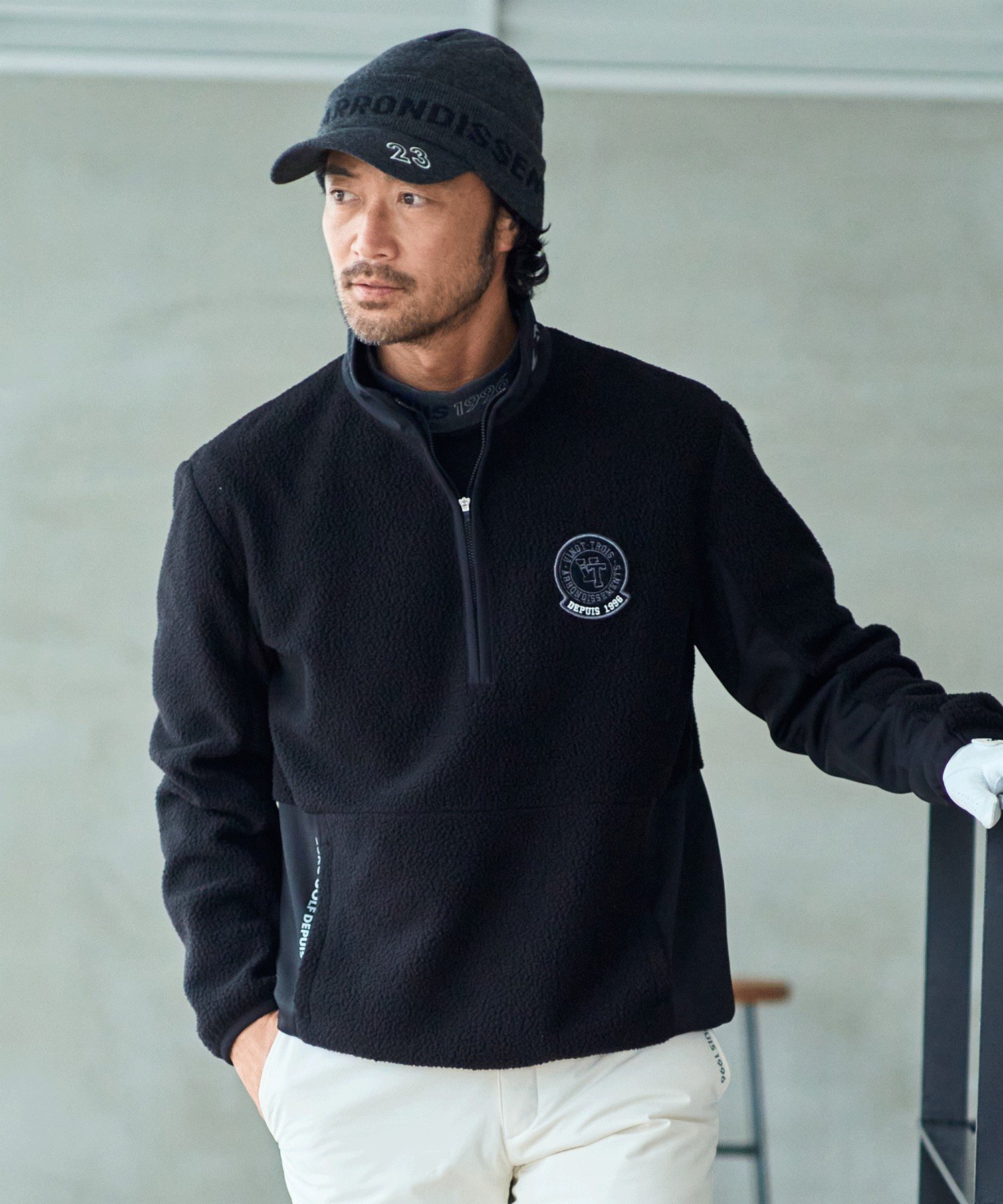 23区GOLF｜【MEN】ボアフリースプルオーバー | Rakuten Fashion(楽天