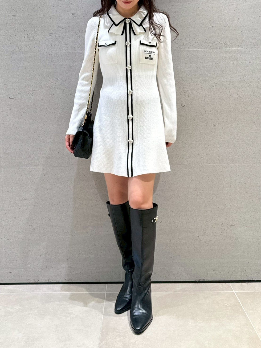 LILY BROWN｜【LILY BROWN×MARY QUANT】デイジー釦付きビジューミニ