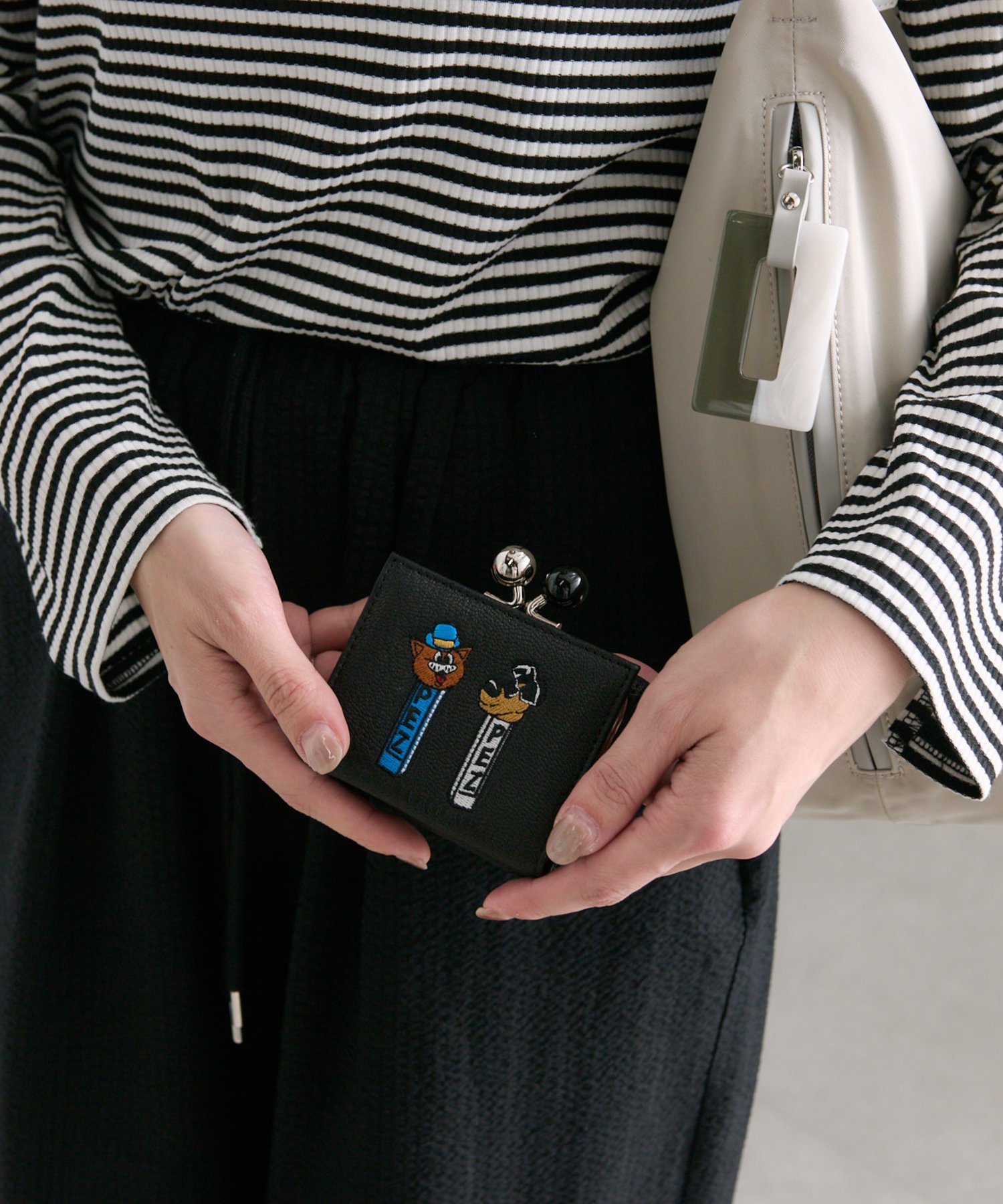 ear PAPILLONNER｜【PEZ(ペッツ) ×ear】本革/コラボ三つ折りがま口財布