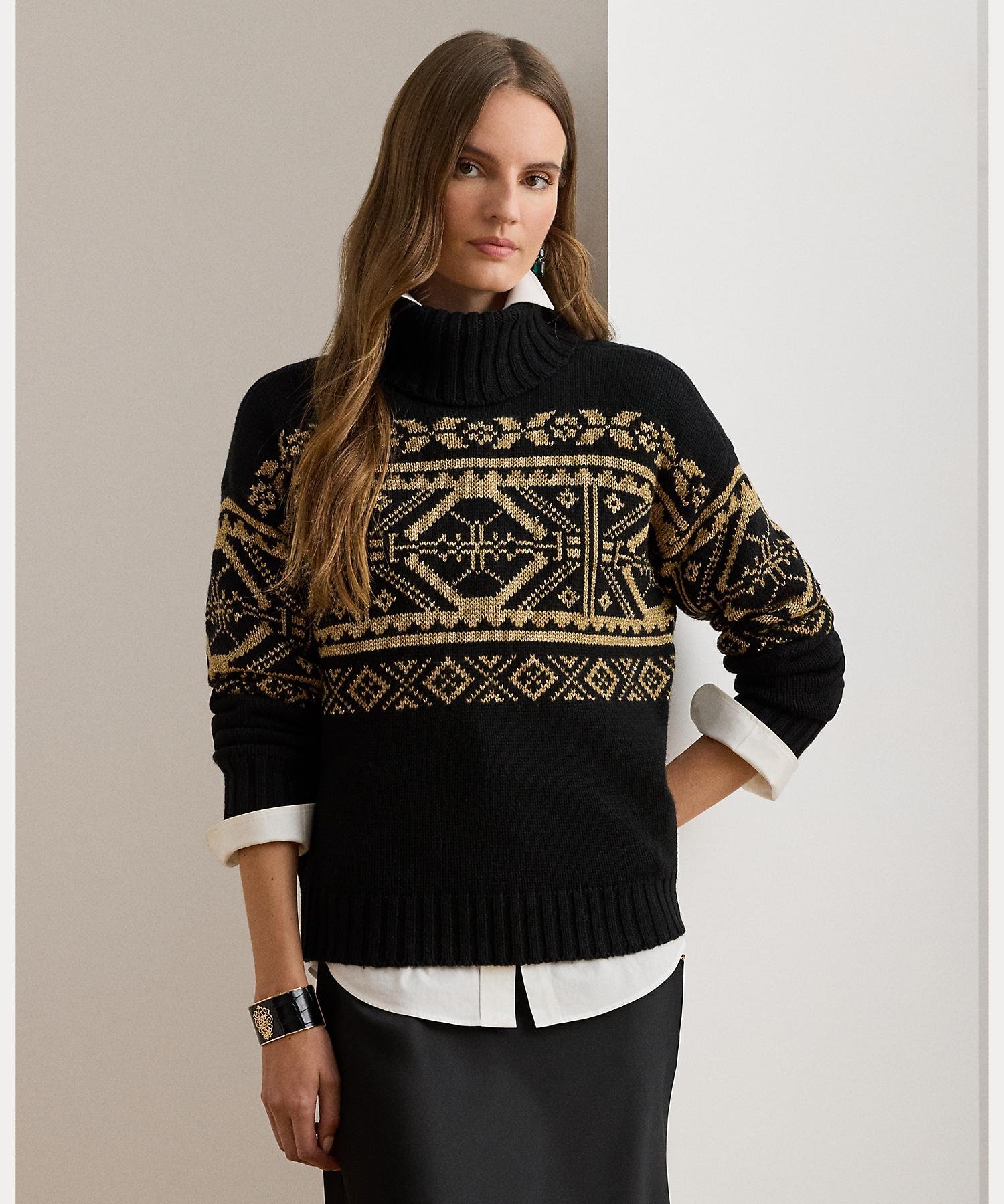 RALPH LAUREN｜フェア アイル ウールブレンド タートルネック セーター