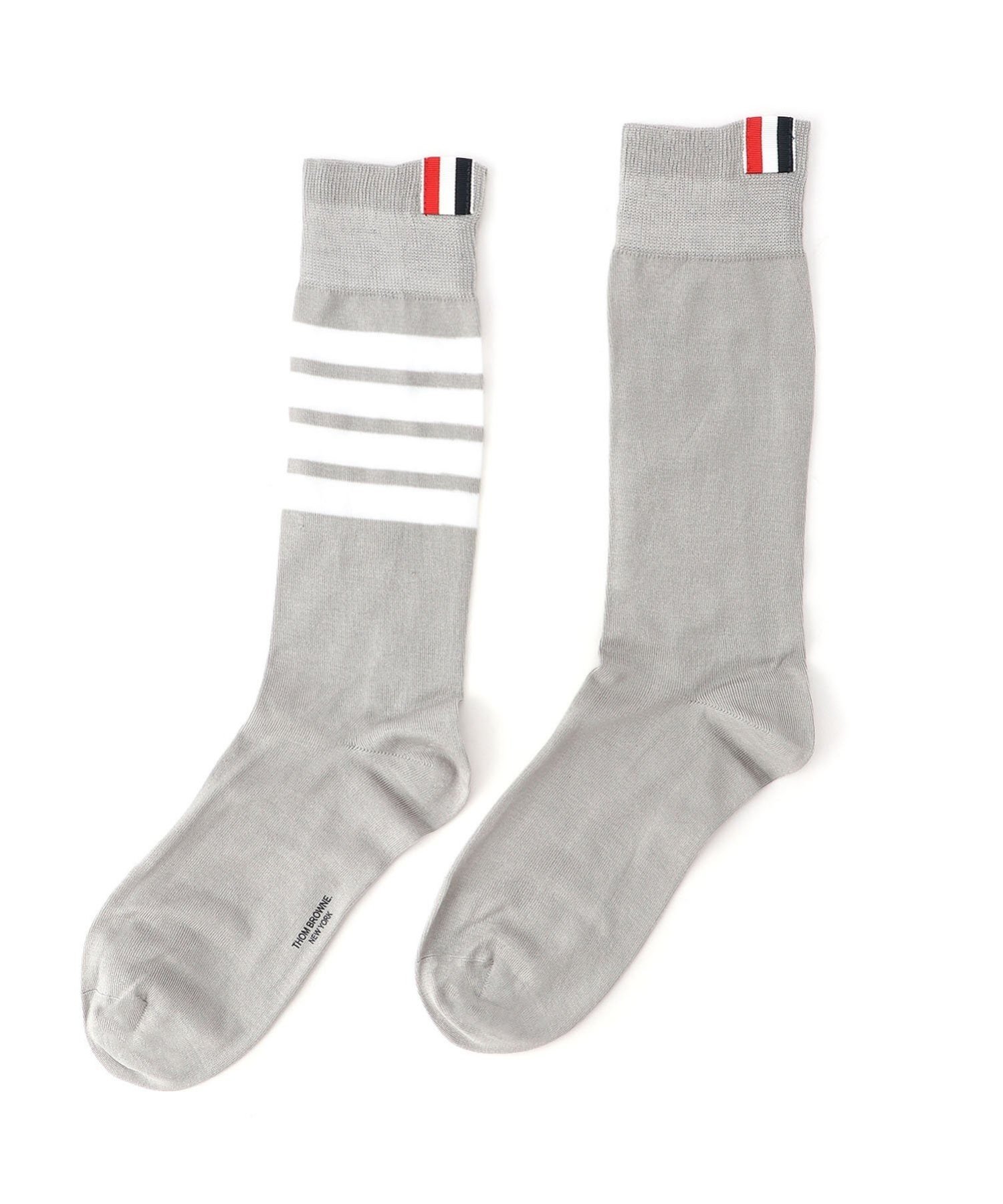トムブラウン　靴下　ソックス 4-bar 定番 未使用 コットン 4-BAR ふくらはぎ丈ソックス | Thom Browne