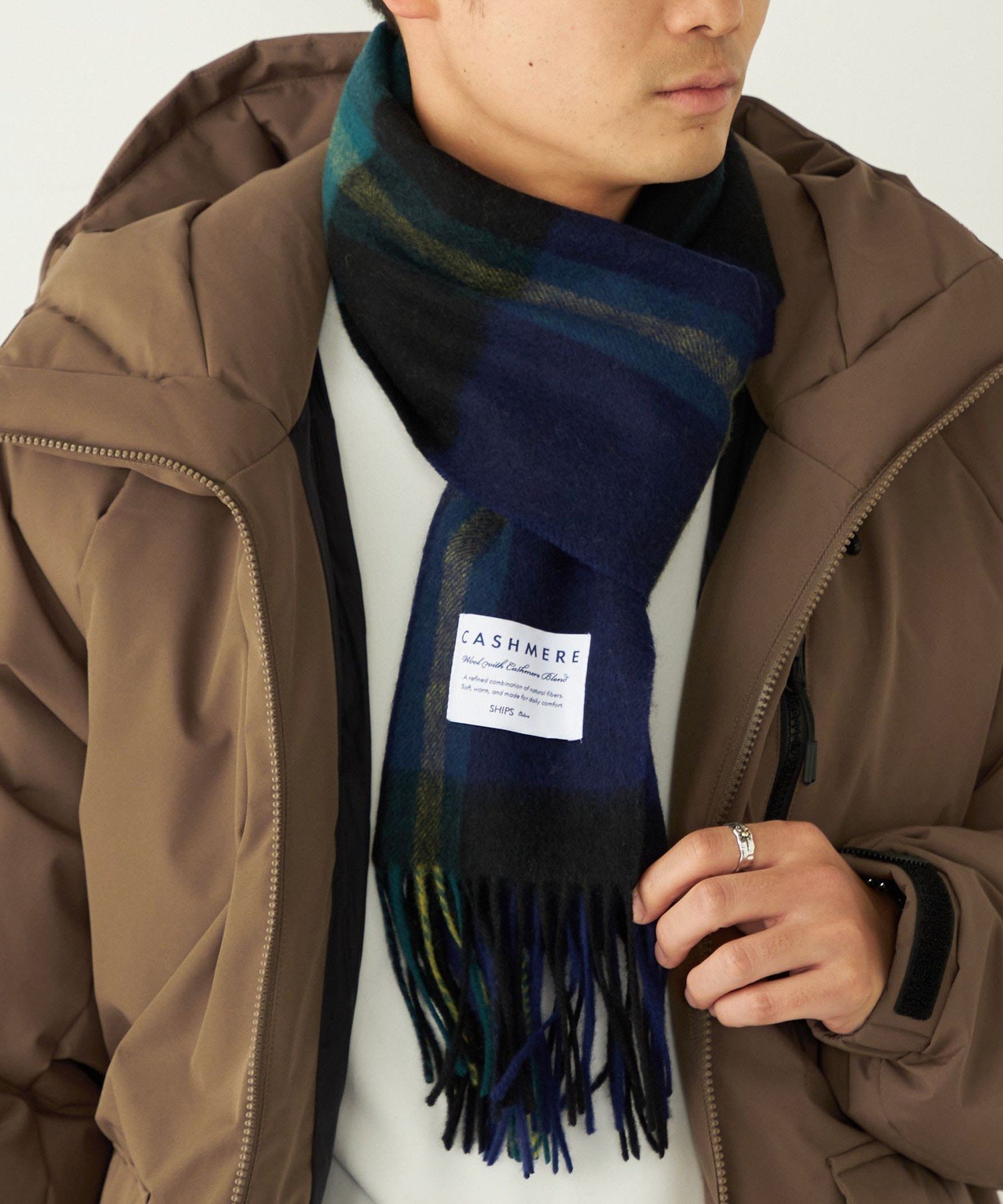 SHIPS｜SHIPS Colors:カシミヤ ミックス ウール マフラー 2 | Rakuten
