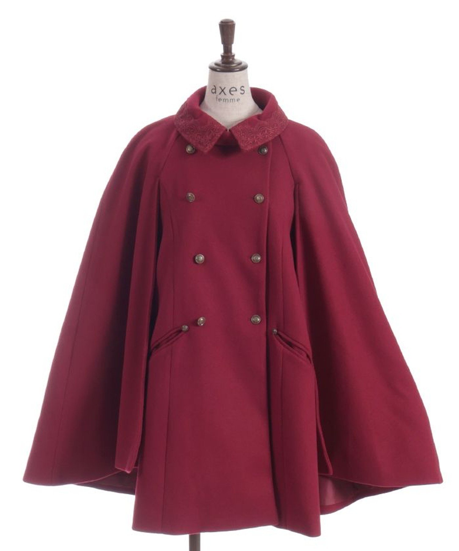 axes femme｜ダブルボタンケープコート | Rakuten Fashion(楽天