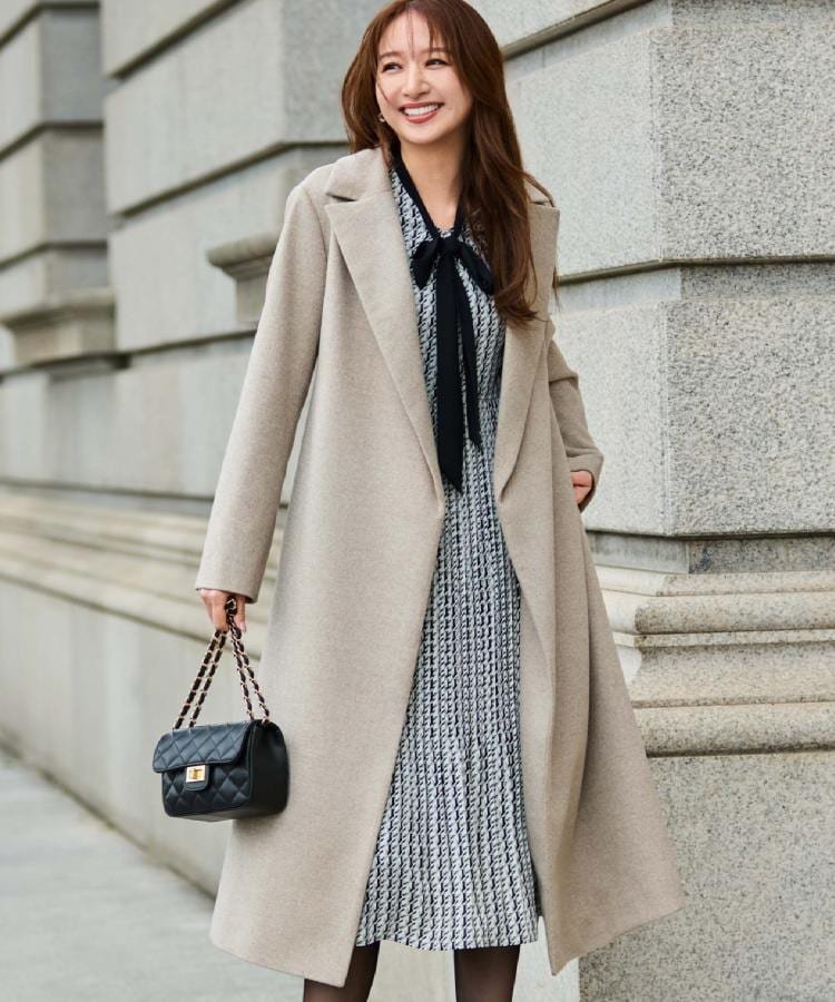 COUP DE CHANCE｜【カシミヤ100%/日本製】ロングガウンコート