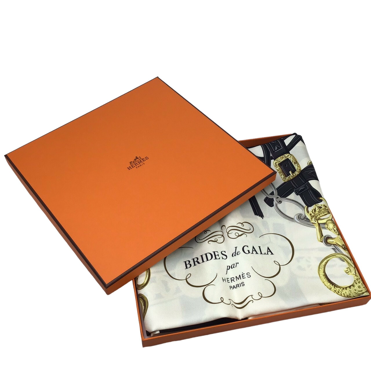 楽天市場】【新品同様】HERMES エルメス カレ90 BRIDES de GALA