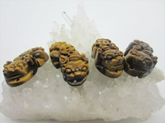 天然 ロシア産 チャロアイト 貔貅 ヒキュウ ペアセット 除災