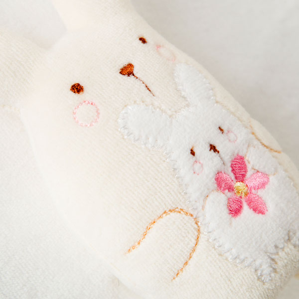 楽天市場】【日本製】 妖精の森 うさぎ抱っこのにぎにぎ人形