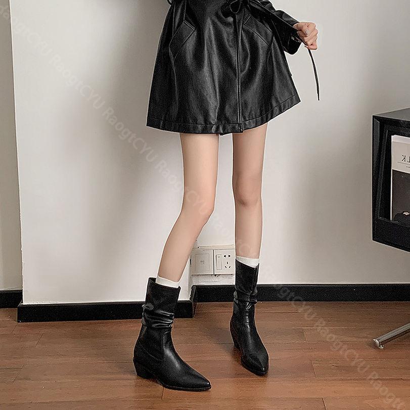 1000円OFFクーポン くしゅくしゅエンジニアブーツ ショートブーツ