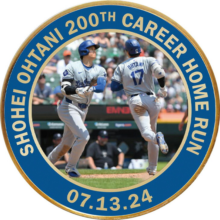 楽天市場】『大谷翔平MLB通算200号ホームラン記念純金メダル』 純金