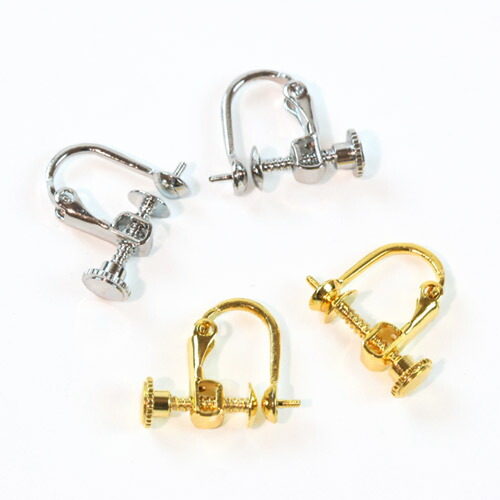 楽天市場】イヤリング 金具 ネジ芯 ネジバネ 小 3.5mm ゴールド