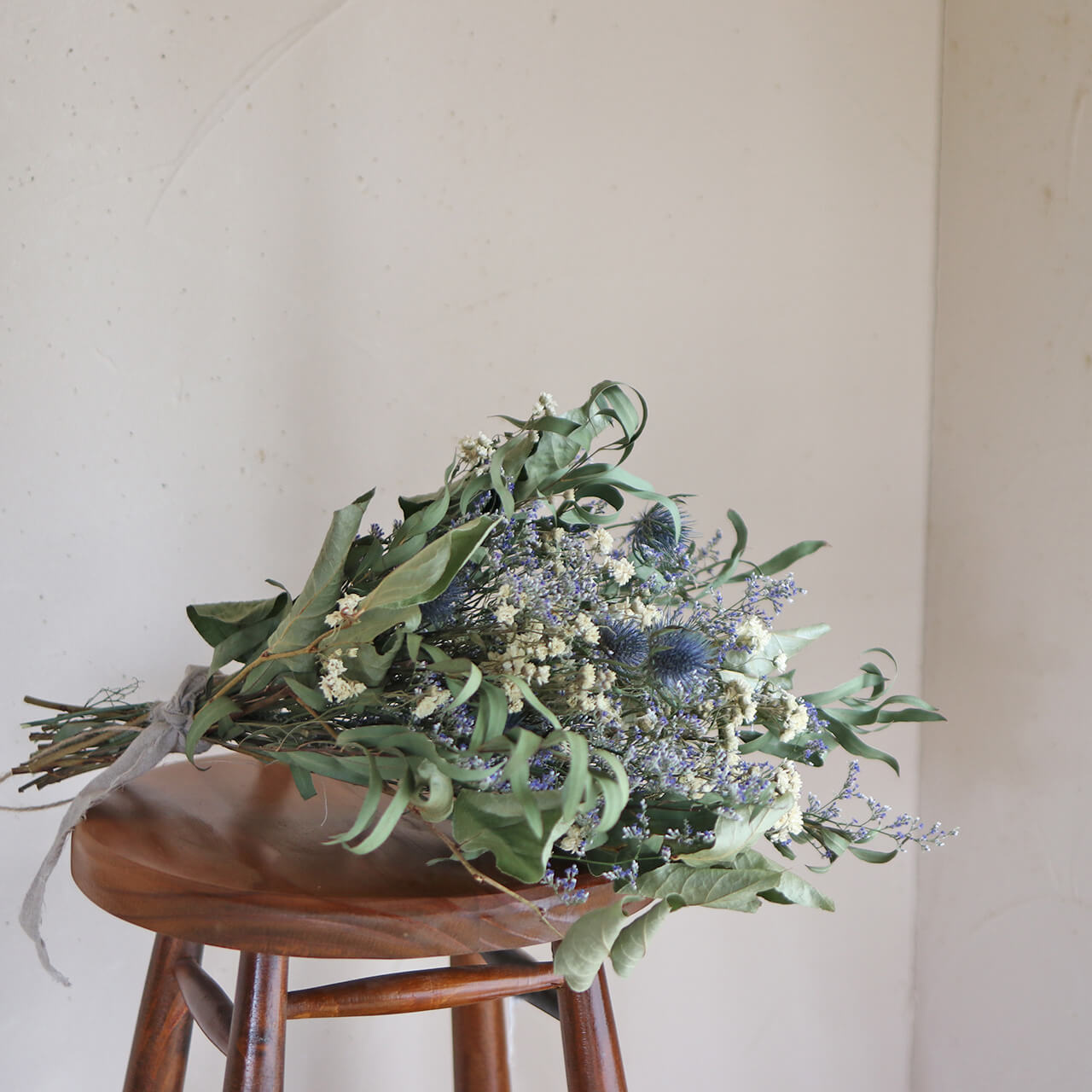 楽天市場】ブルーグリーンスワッグ ドライフラワー ＊ エリンジューム