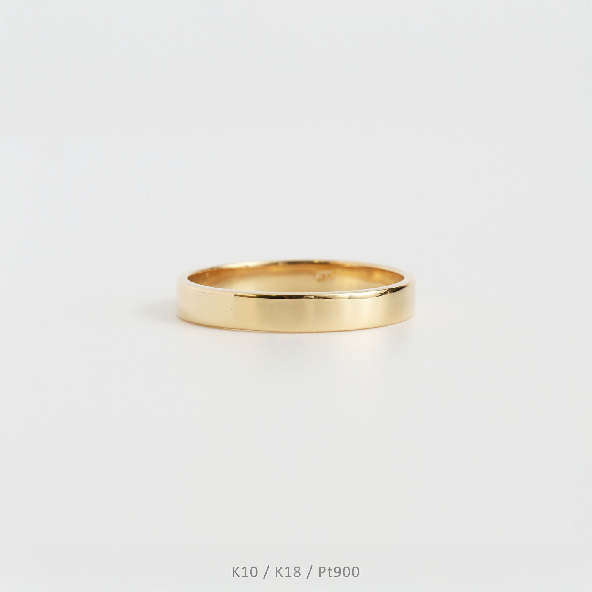 楽天市場】【Nude Plate Ring / Medium】 K10/K18/Pt900 平打ち 地金