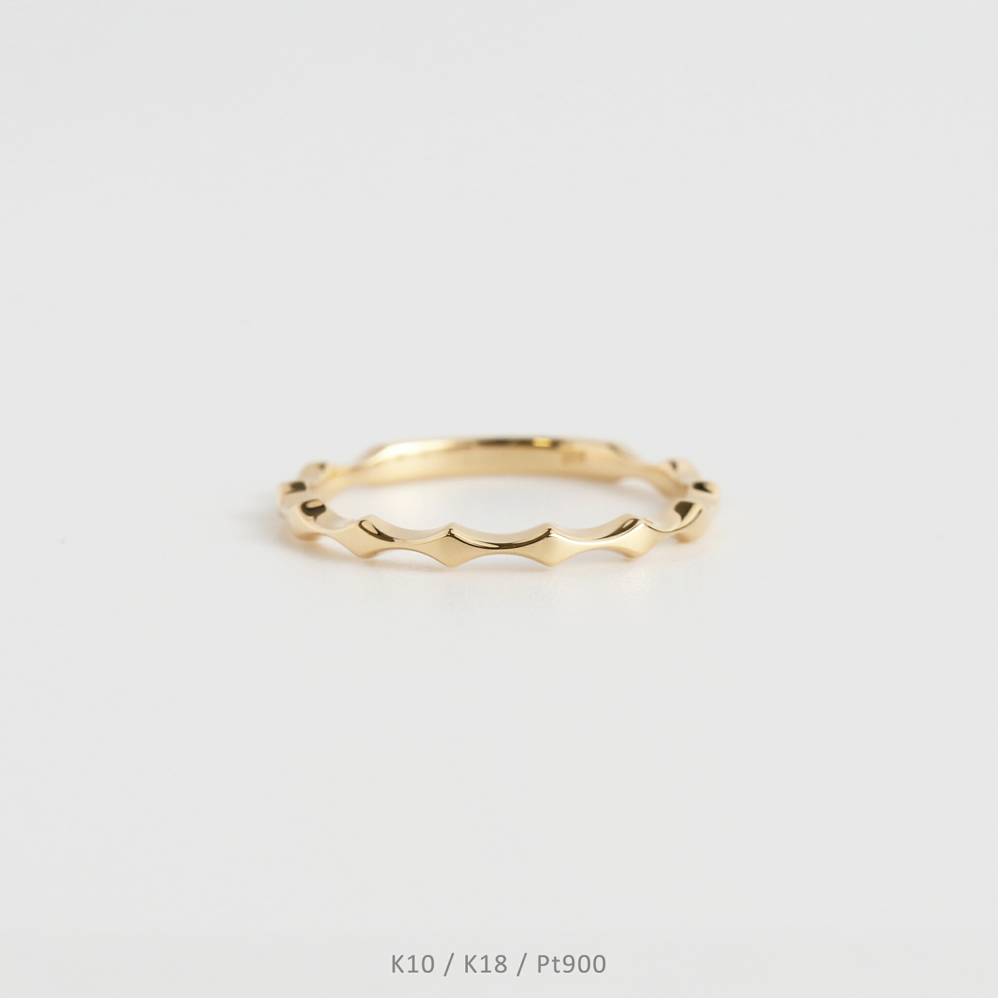 楽天市場】【Ewohl Ring】 K10/K18/Pt900 ひし形 モチーフ リング 指輪