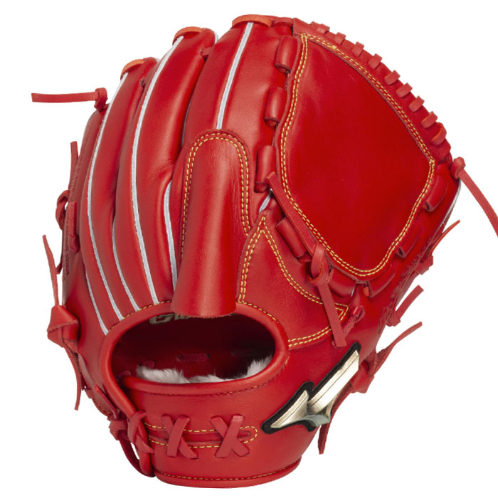 ミズノ グローバルエリート 少年軟式グローブ 内野用 赤 ミズノ