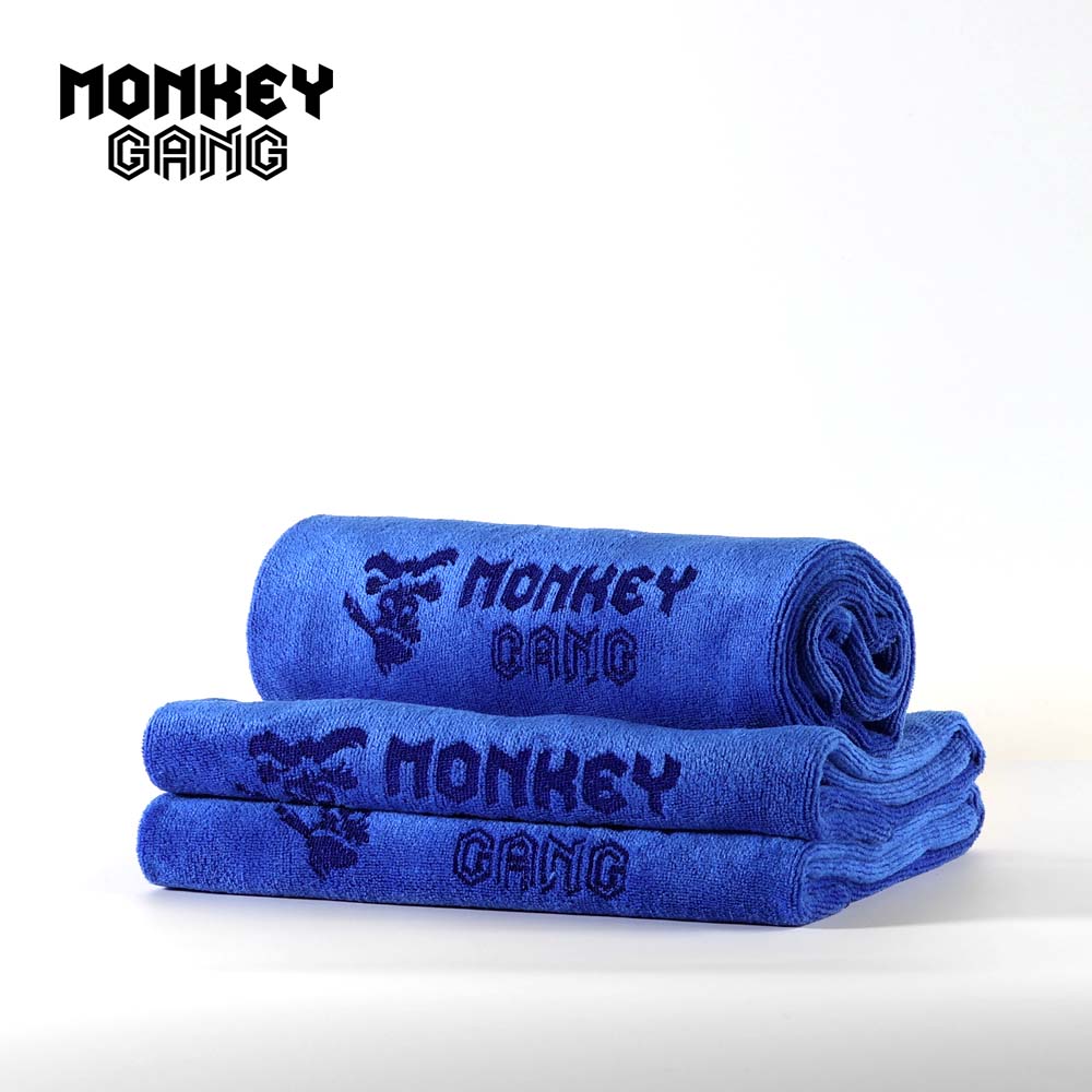 楽天市場】MONKEY GANG ブルー モンキータオル 水滴 ワックス 拭き取り