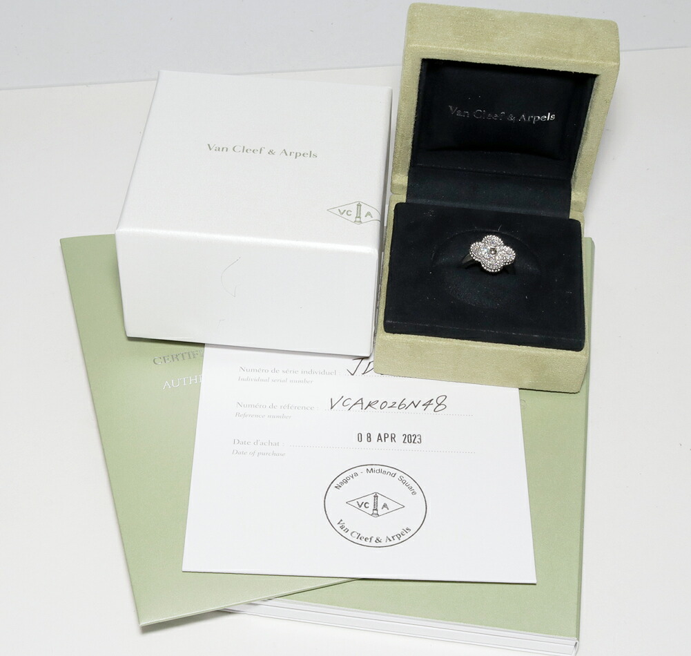 楽天市場】ヴァンクリーフ＆アーペル 指輪 K18WG ダイヤ12P(0.48ct