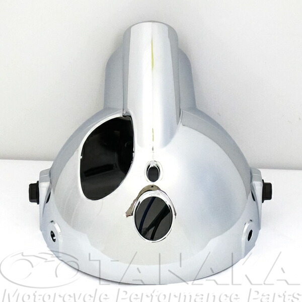 楽天市場】モンキー用 5Lタイプヘッドライトケース メッキ≪田中商会