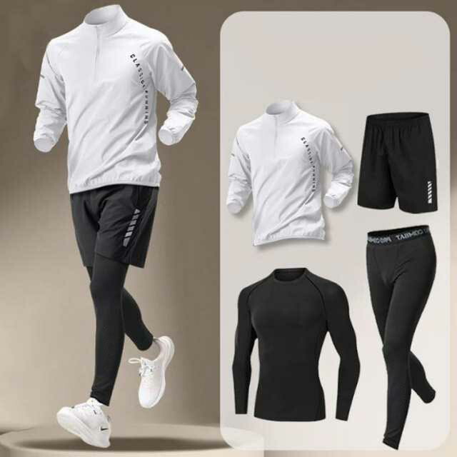 楽天市場】4点セット ポーツウェア トレーニングウェア メンズ 長袖