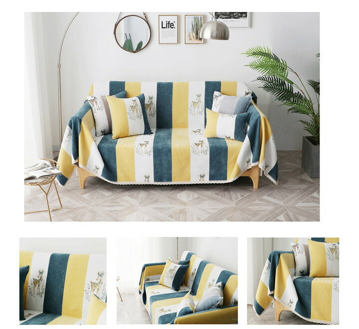 楽天市場】マルチカバー ソファーカバー 北欧 長方形 おしゃれ ベッド