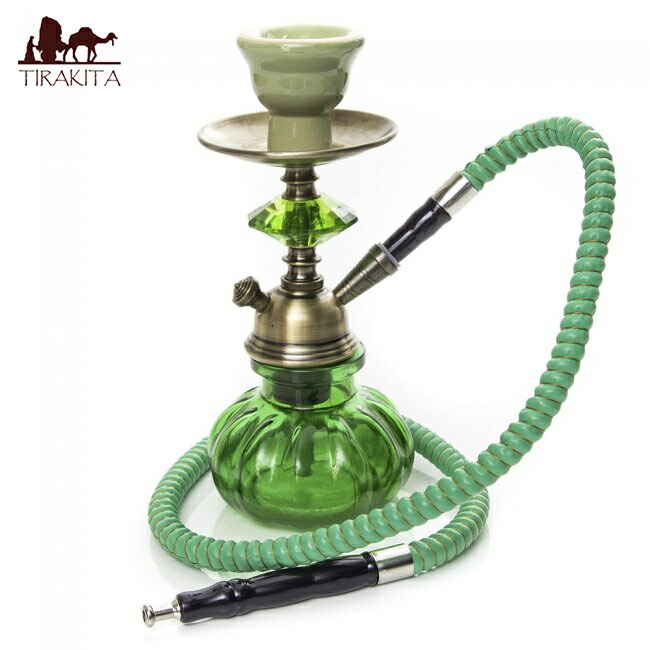 楽天市場】シーシャ（水タバコ）緑 【約25cm】 / 水パイプ 水煙管