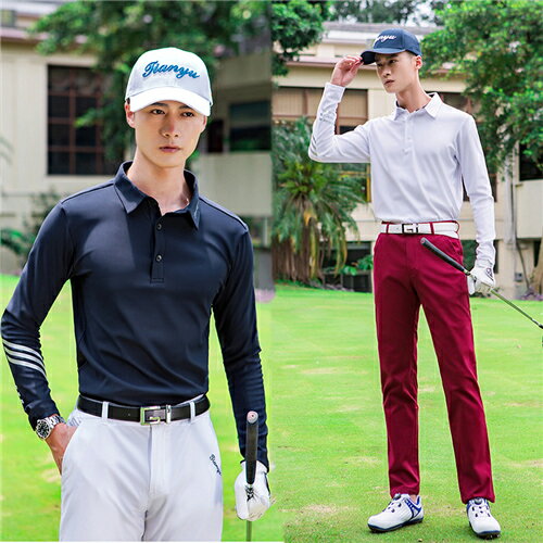 楽天市場】ゴルフウェア 長袖 メンズ 春夏 ポロシャツ トップス 大きい