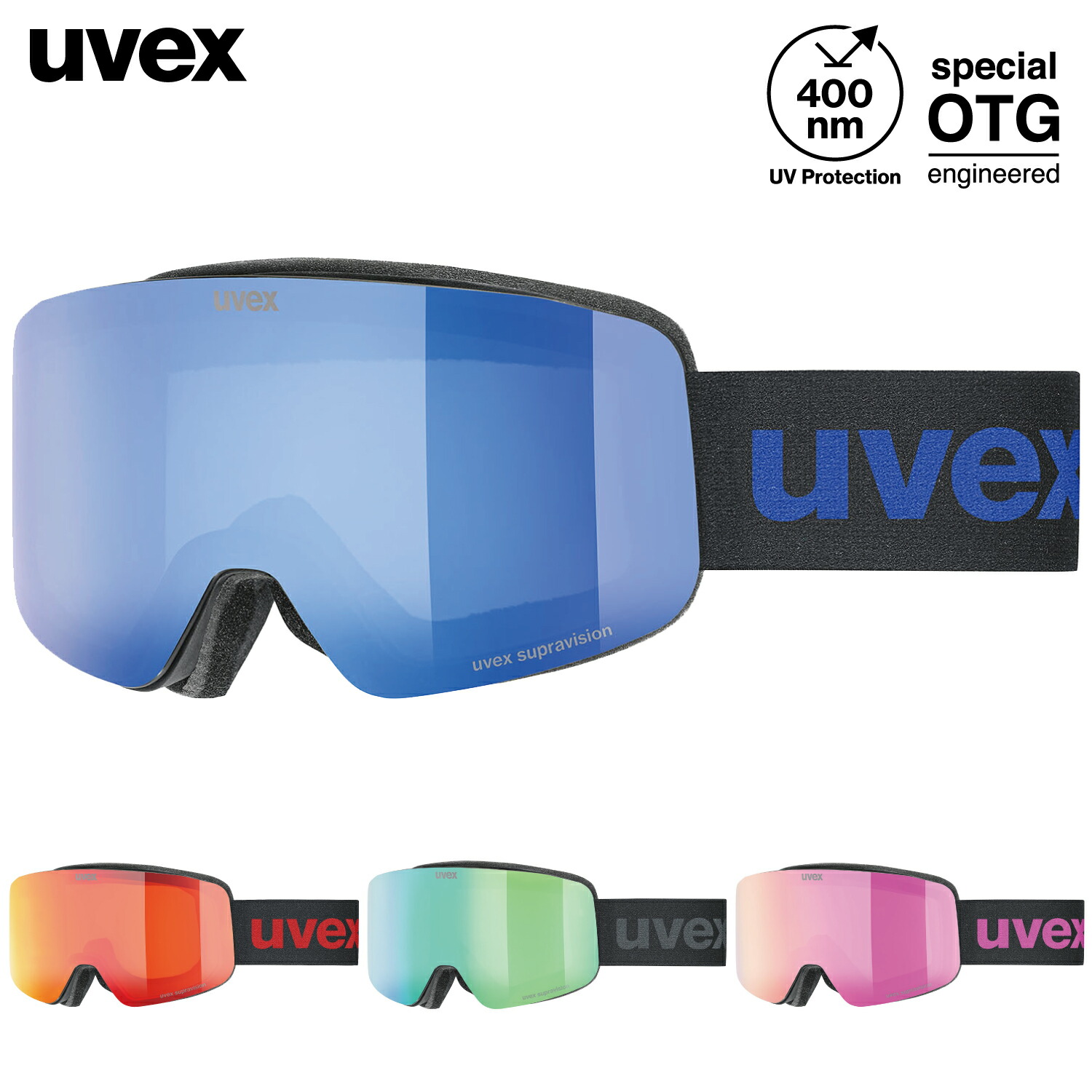 anon. ゴーグル ブルーミラー レンズ 収納袋付き anon. ゴーグル