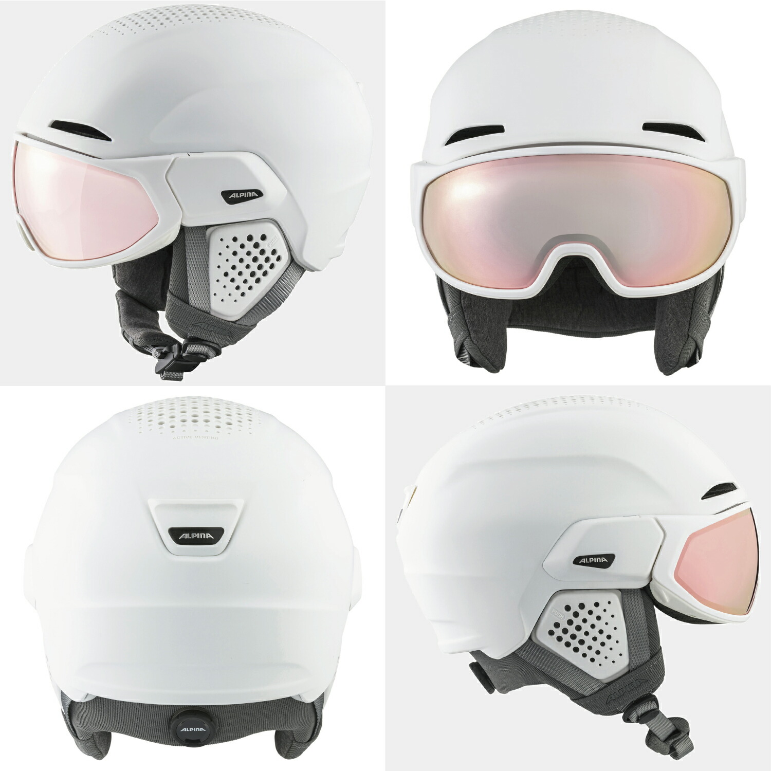 楽天市場】ALPINA アルピナ スキー スノーボード バイザー 付き