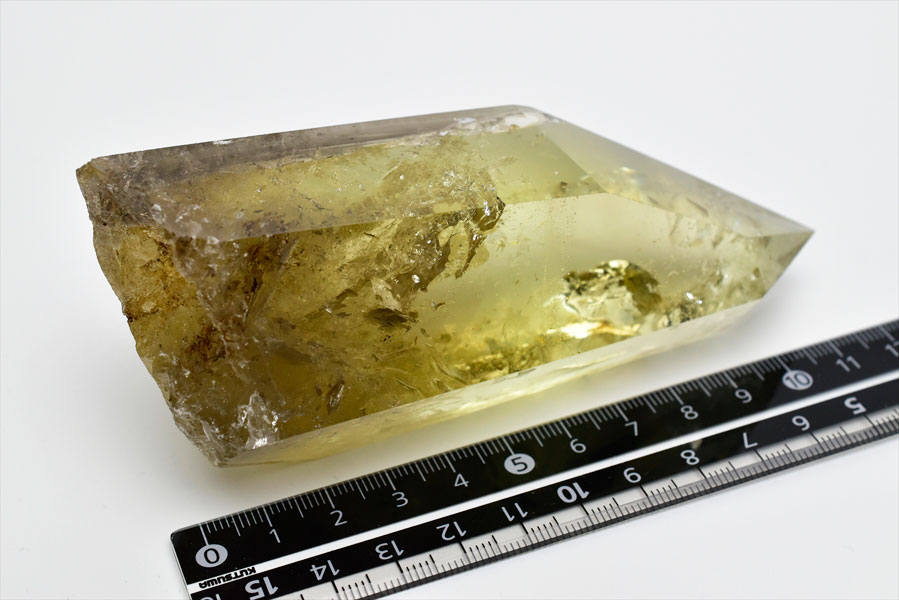 ファントム シトリン 置物 透明アクリル台座付き ファントム シトリン