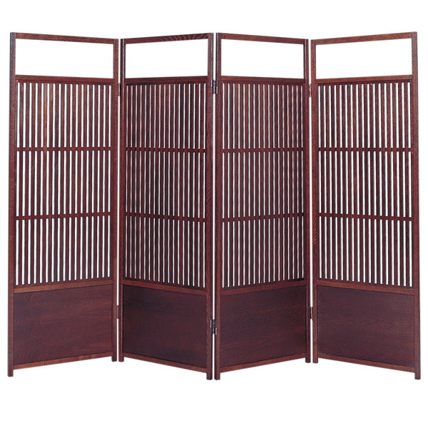 楽天市場】国産 日本製 すだれ屏風 木製スクリーン 四曲 障子張り送料