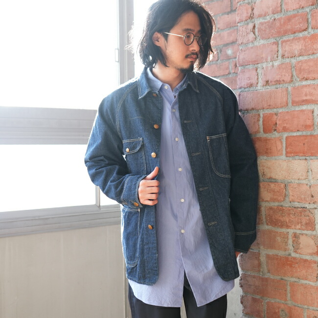 楽天市場】[03-6140-81] orSlow(オアスロウ)DENIM COVER ALL (50's