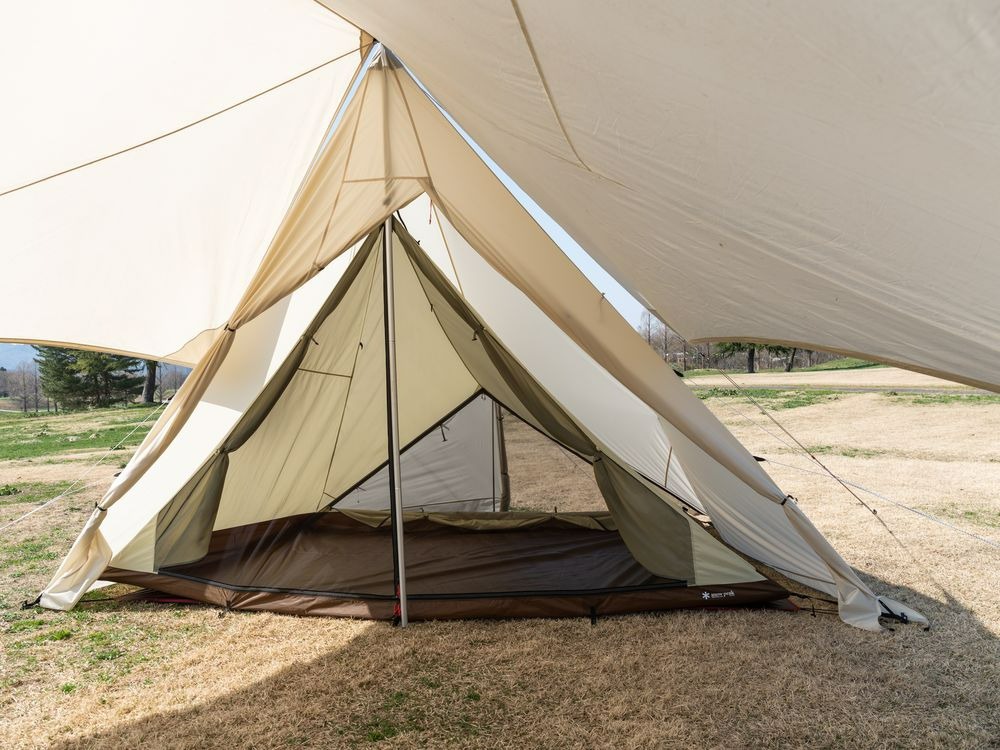タープエクステンションテント4 アイボリー 雪峰祭2022春】タープ