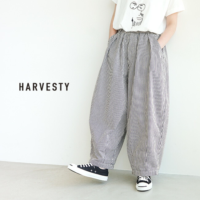 楽天市場】[A12108]HARVESTY(ハーベスティ) STRIPES CIRCUS PANTS