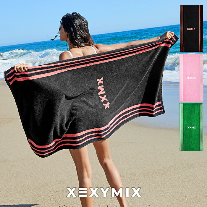 楽天市場】ゼクシィミックス xexymix ビーチタオル スポーツタオル