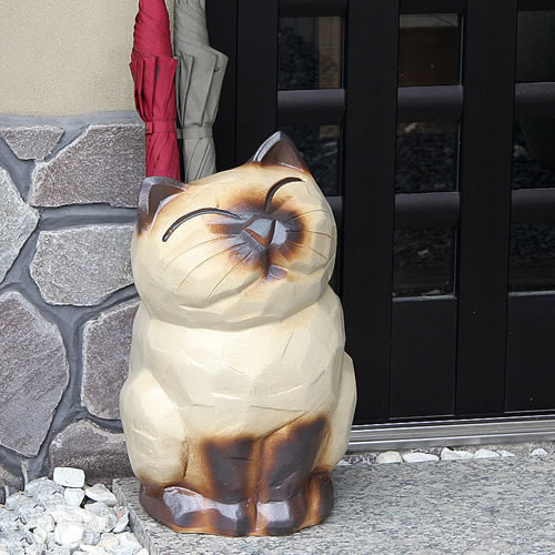 楽天市場】【ポイント10倍】信楽焼 猫傘立て(花瓶、花器) 可愛いネコが