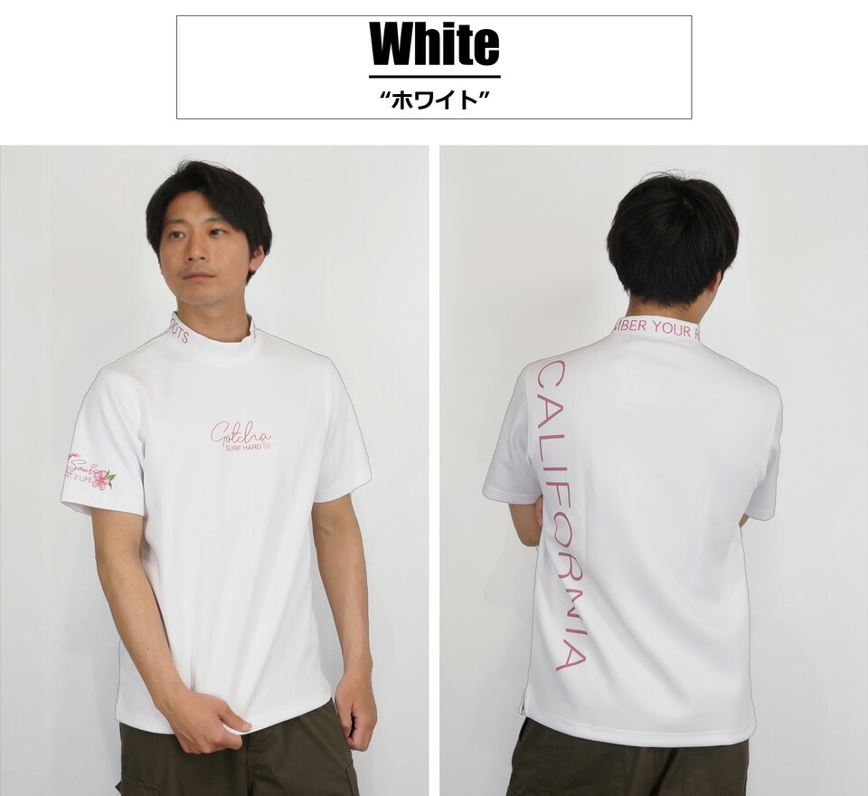 楽天市場】ガッチャゴルフ サクラピンク ロゴプリント モックネック