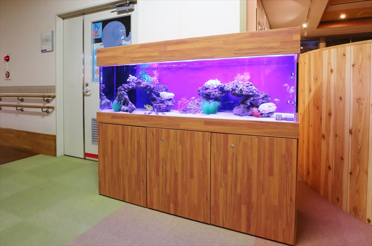 木製 ハンドメイド オーダー 日の字 水槽台 棚 アクアラック シェルフ