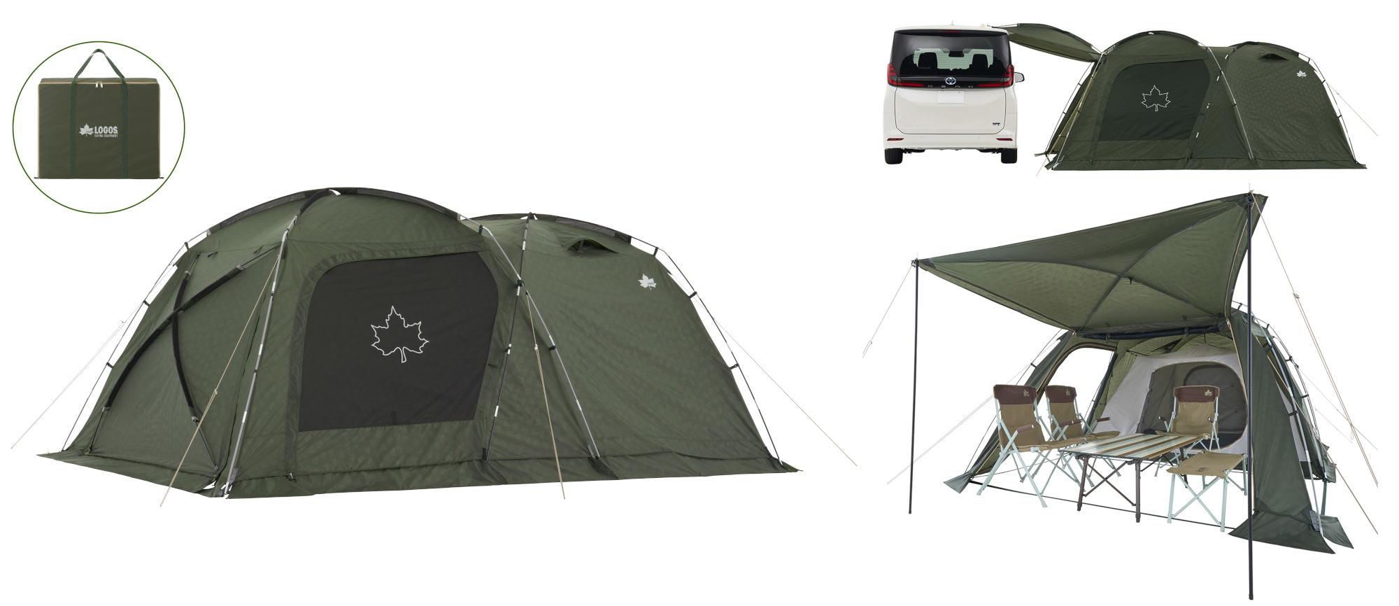 ロゴス、寝室＋リビングの2ルームテント「neos PANEL スクリーン