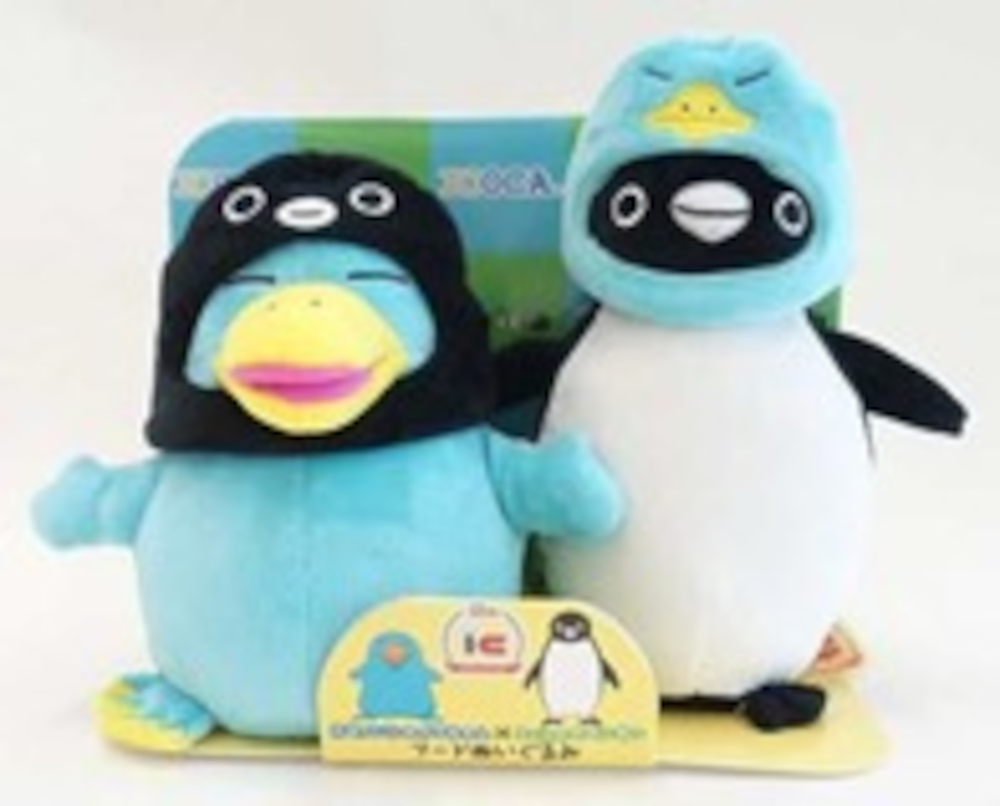 Suicaのペンギン×ICOCAのイコちゃん、東西コラボのぬいぐるみ登場
